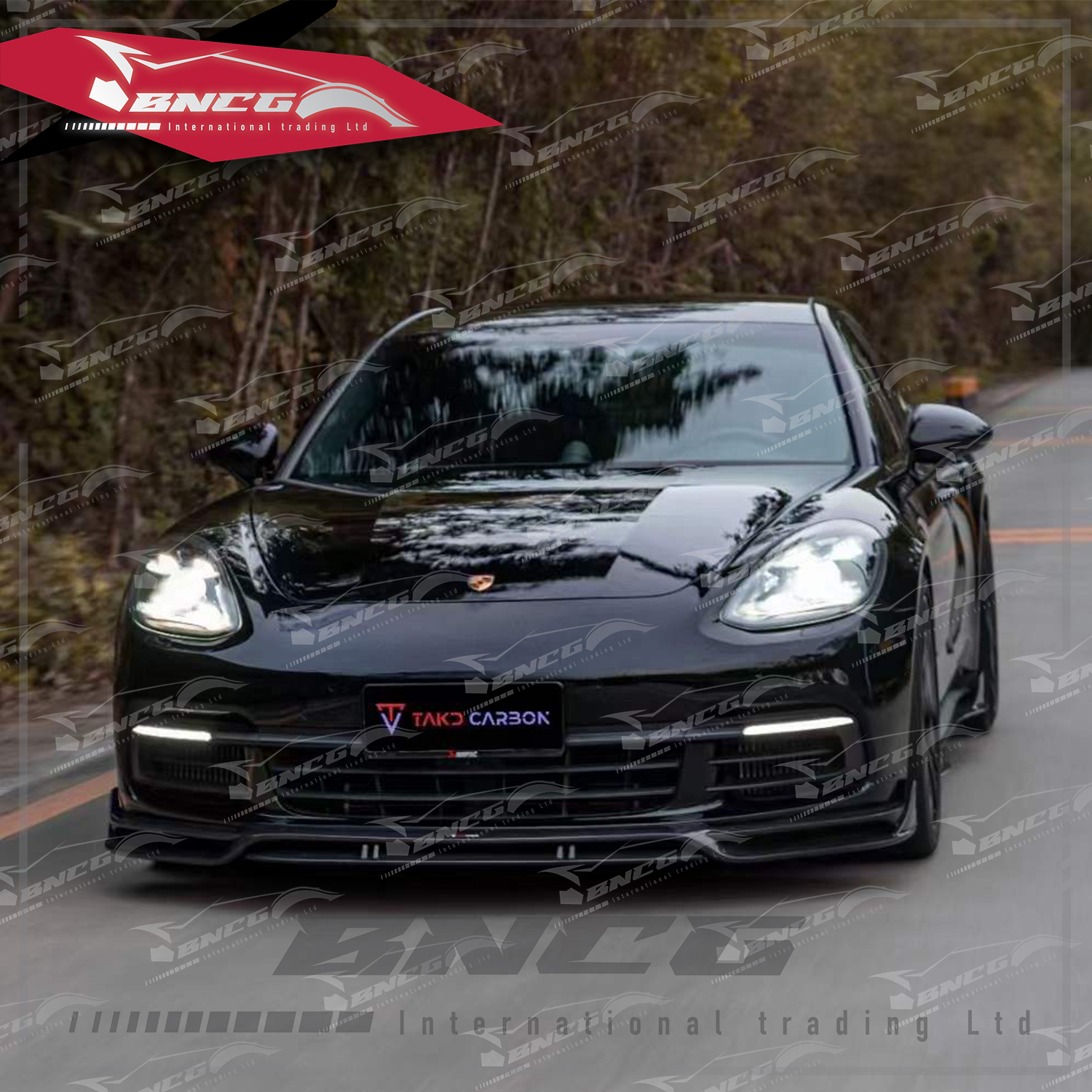 保時捷 Porsche Panamera 971 碳纖維 外觀件 空力套件 TAKD款 前導流 側裙 後導流