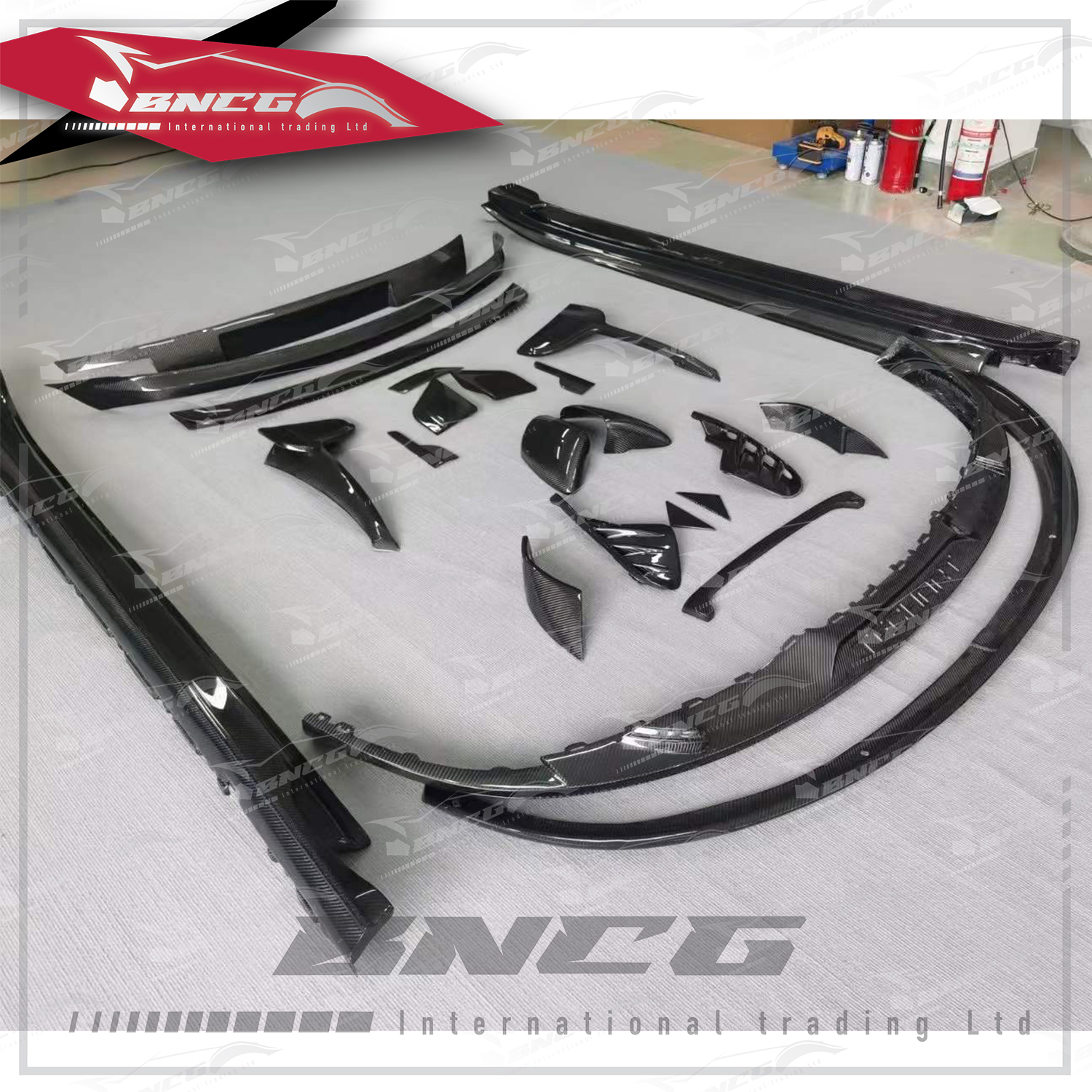 保時捷 Porsche Taycan TECHART 全車大包圍 碳纖維 前導流 後導流飾板 側裙 尾翼 鏡殼