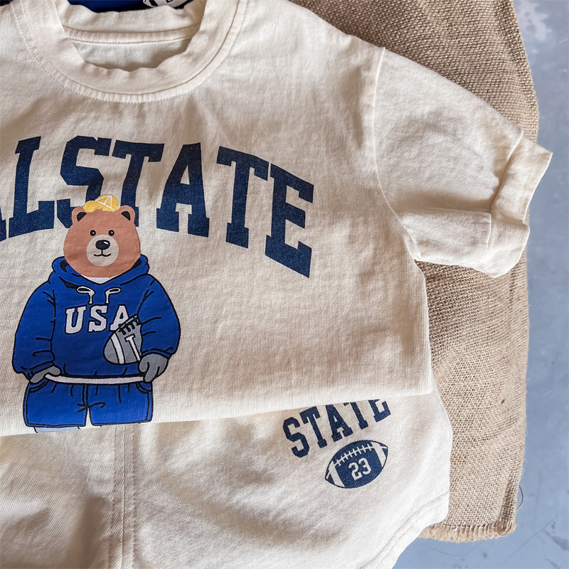 夏季橄欖球小熊套裝