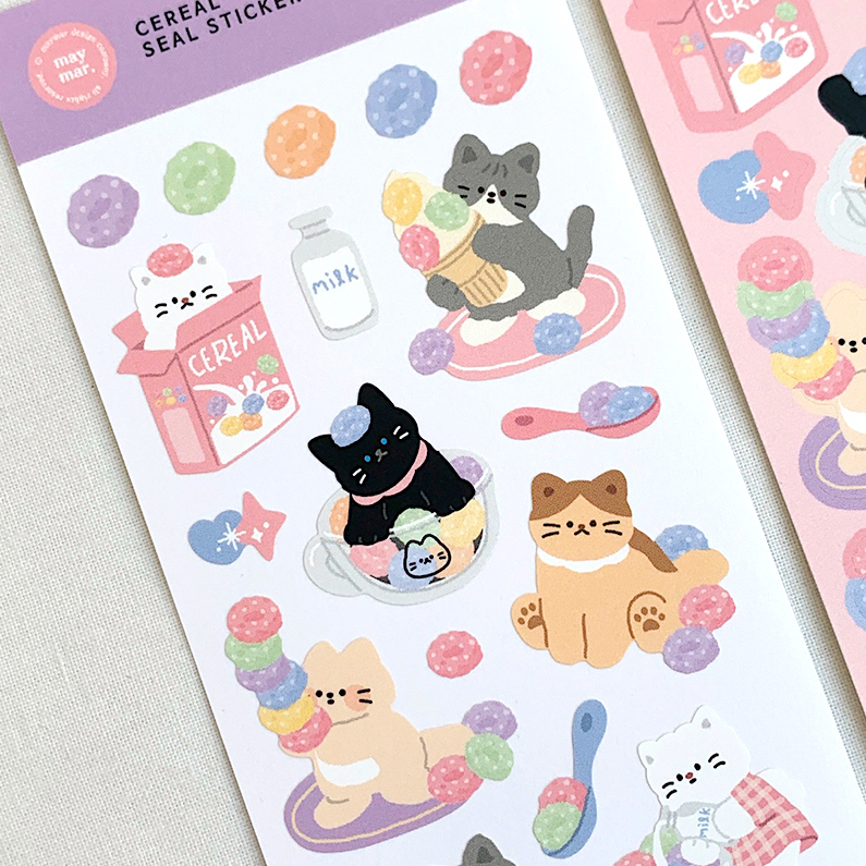 Maymar Sticker－Cereal (Korean Stationery Brand)