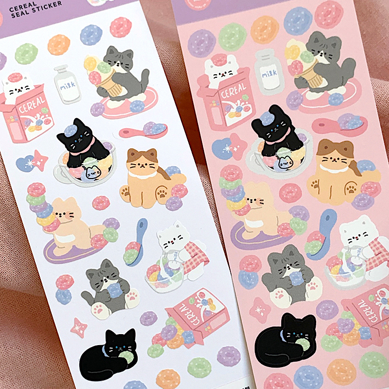 Maymar Sticker－Cereal (Korean Stationery Brand)