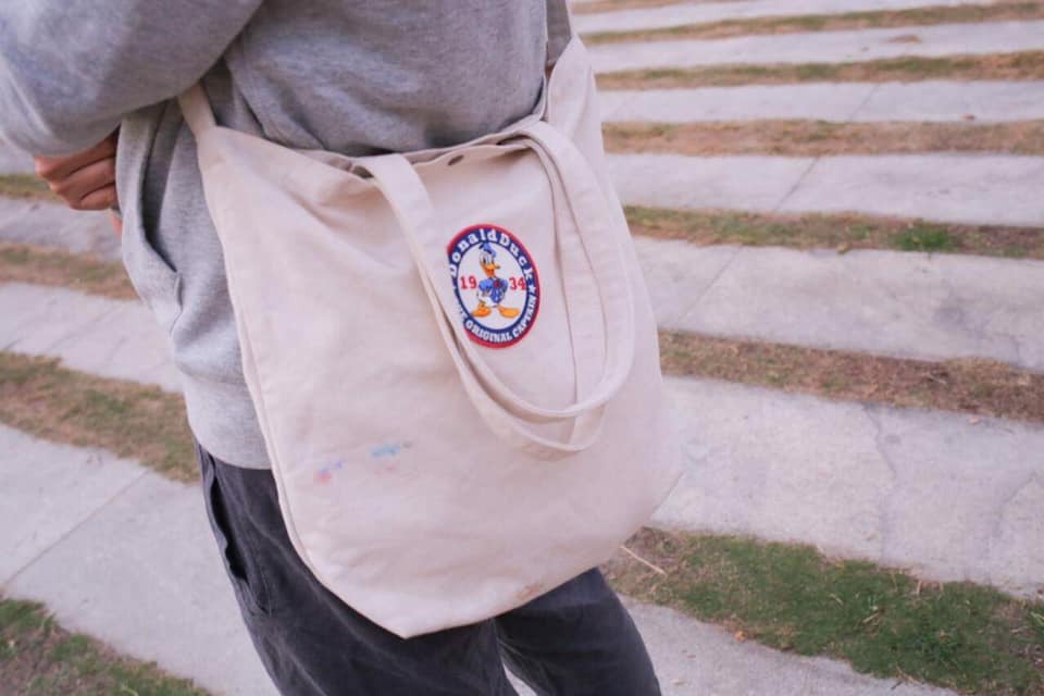 兩用帆布包 袋  (可背可提) / 一分之一工作室 台灣