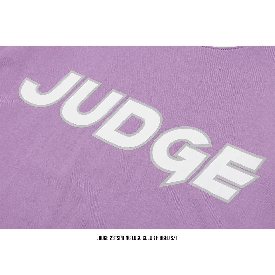 JUDGE®️  LOGO COLOR RIBBED S/T