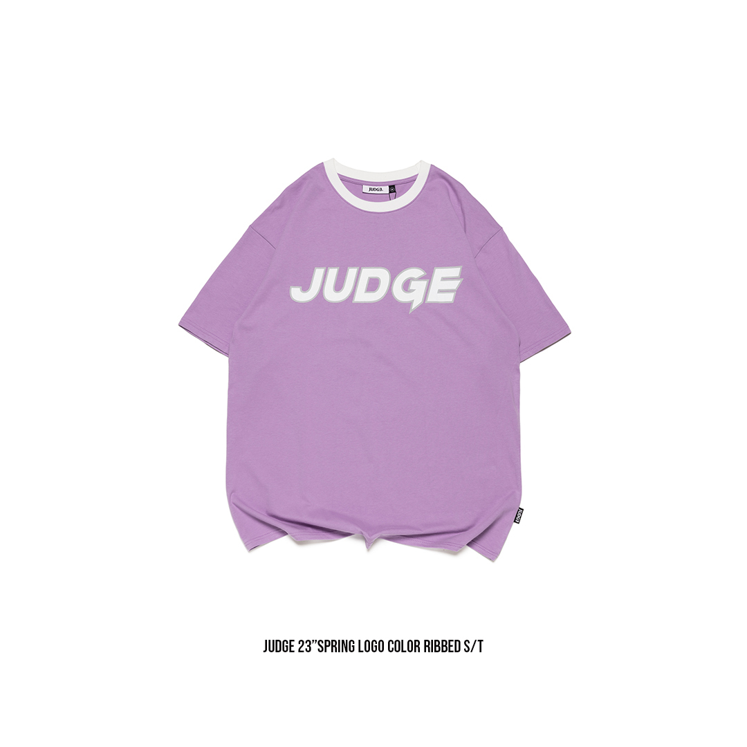 JUDGE®️  LOGO COLOR RIBBED S/T