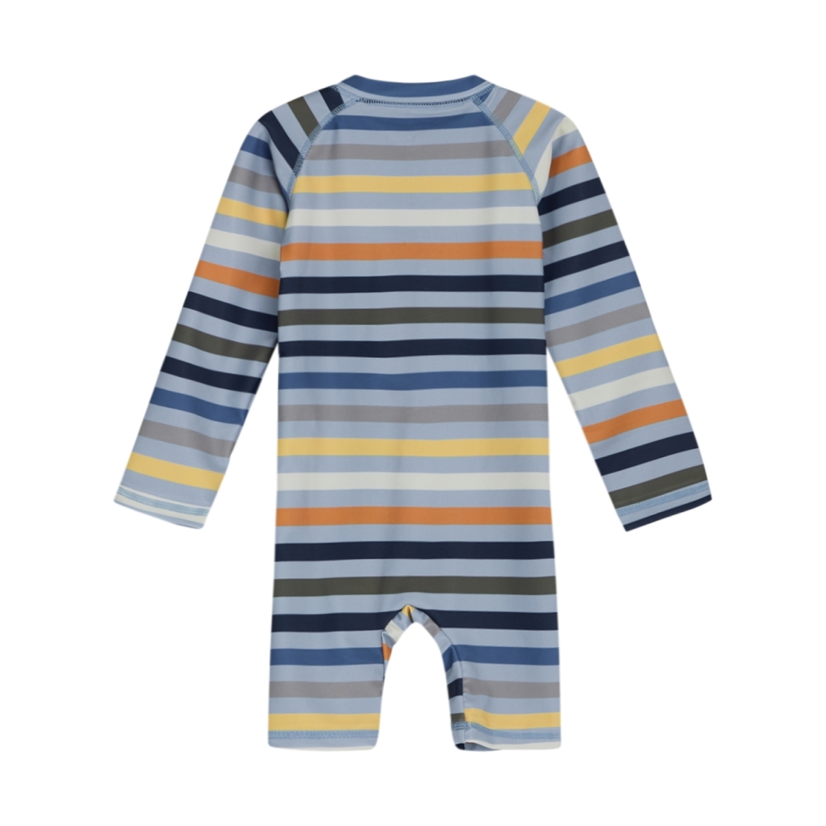 〖 Hust & Claire 〗冰川彩色條紋長袖防曬連身泳衣