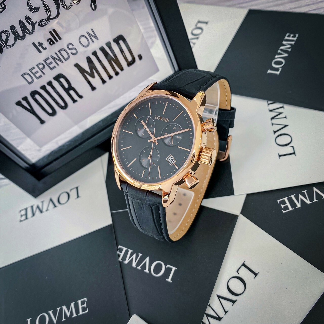 【LOVME】城市獵人個性時尚腕錶 VL0051M-43-341(黑色)/ VL0051M-4C-A41(咖啡色)  43mm 現代鐘錶