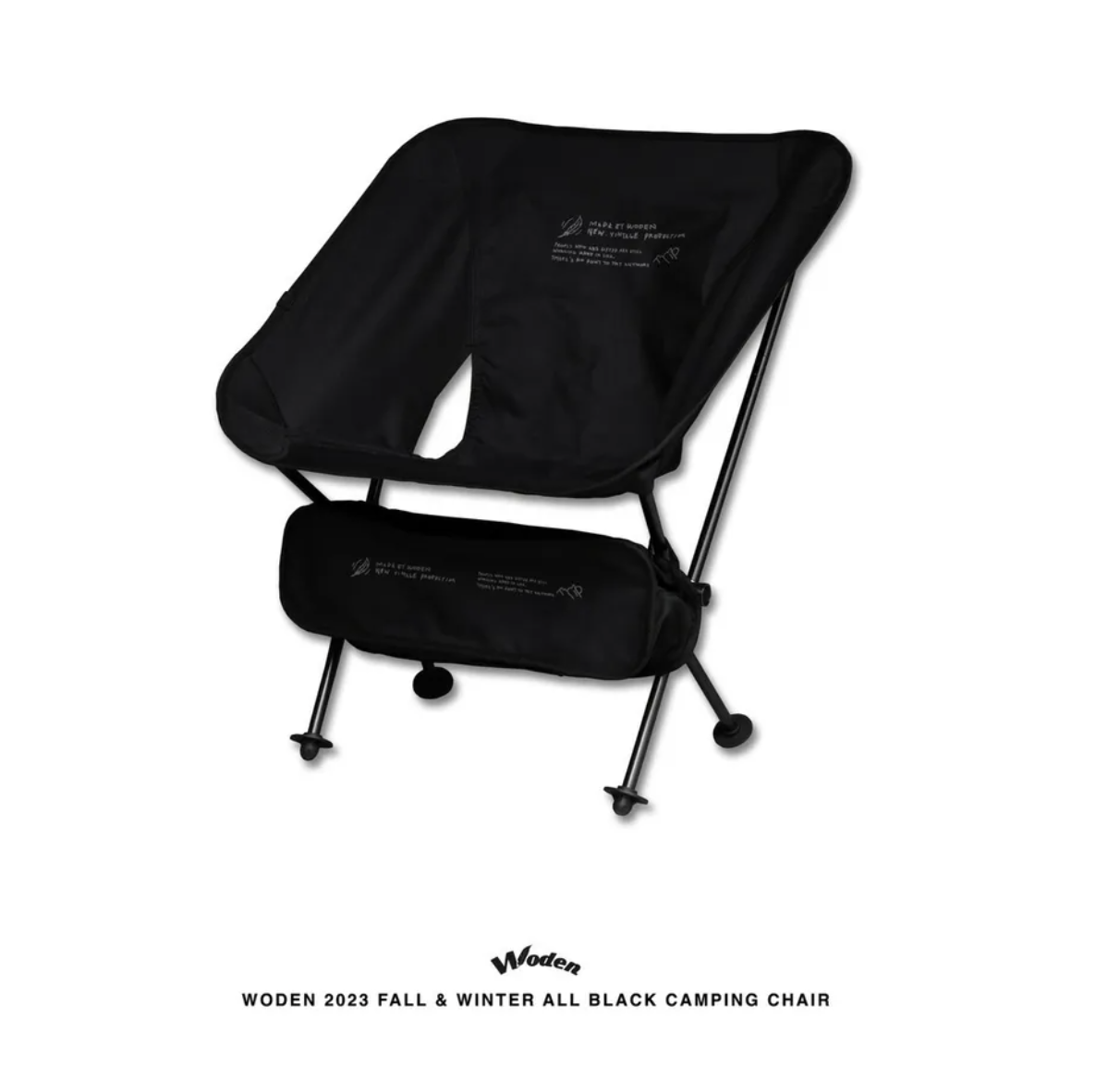 WODEN 2022 Fall & Winter All Black Camping Chair 新款戶外戰術