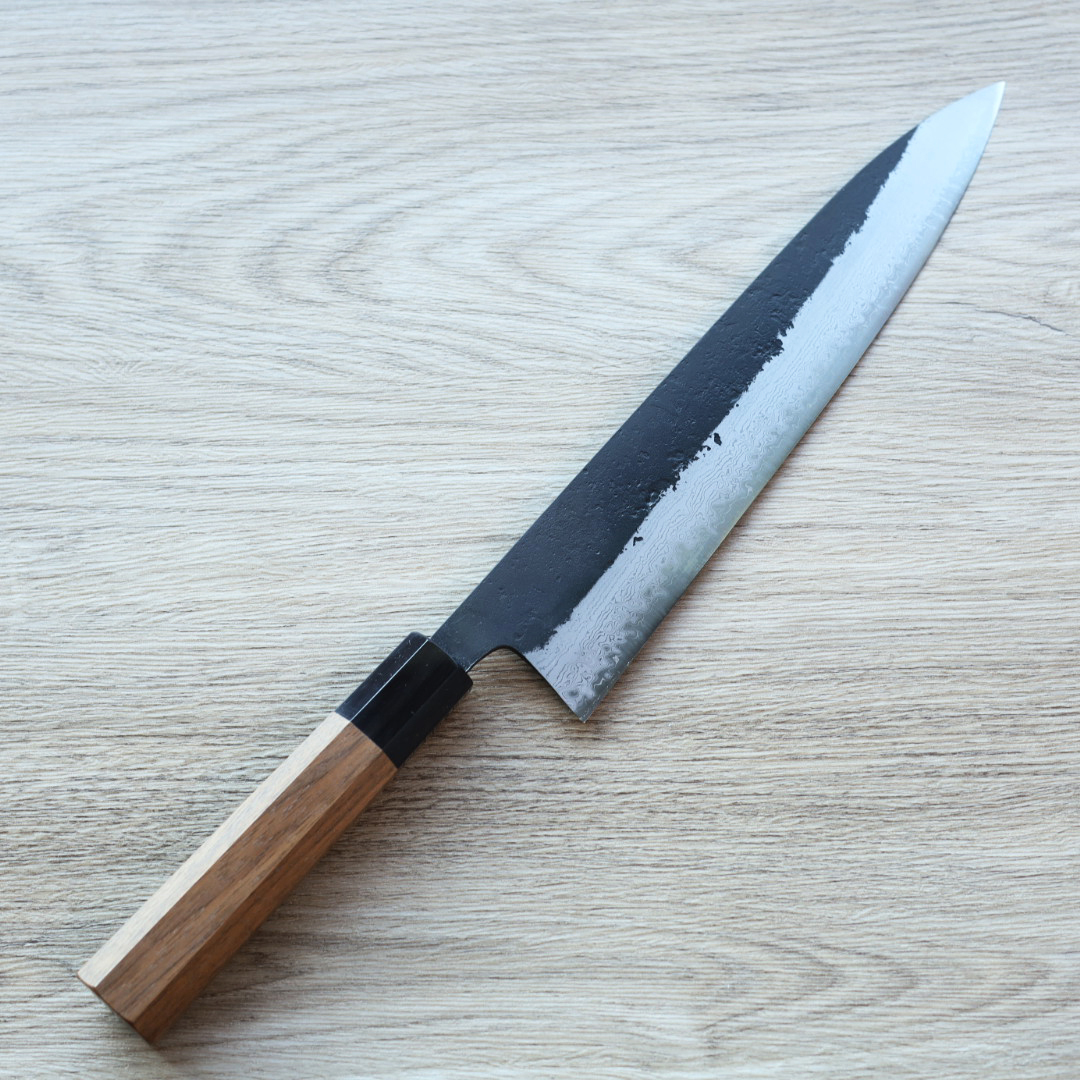 初心 蜃氣樓 牛刀 240mm 青紙超級鋼 積層梨地