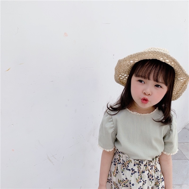 滾邊小蕾絲氣質上衣