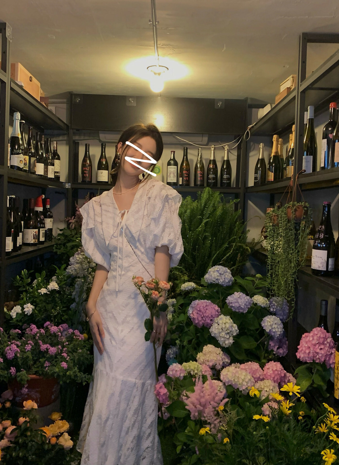 優雅翻領魚尾洋裝