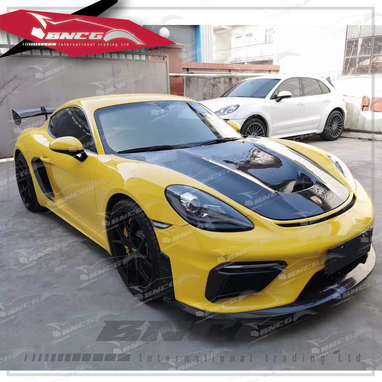 保時捷 Porsche 718 caymen boxster 改裝 外觀件 GT4 大包圍 前保桿 後導流 側風口 大尾翼 小鴨尾 尾飾管