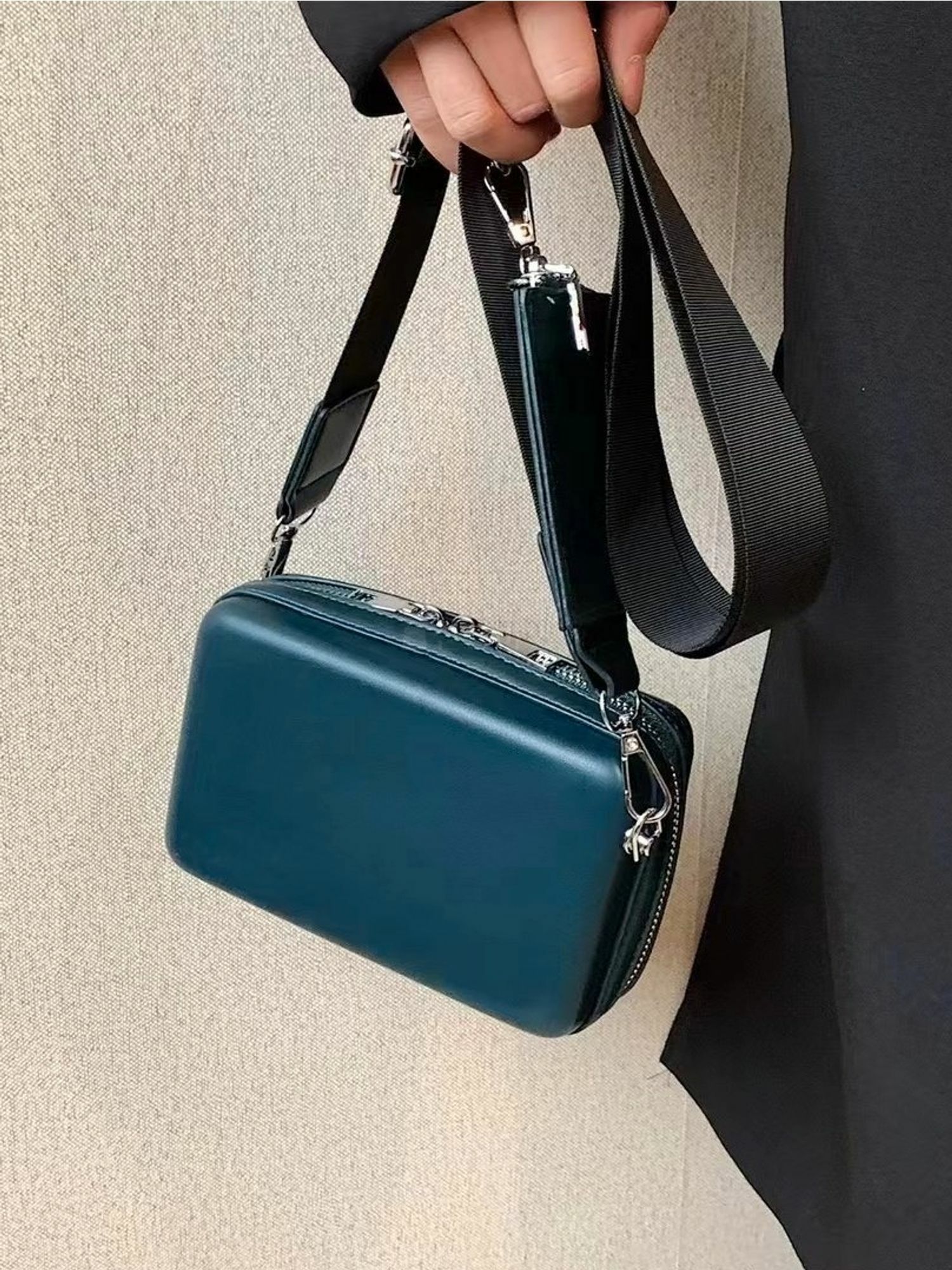 口袋鑰匙鏈層疊式斜挎包