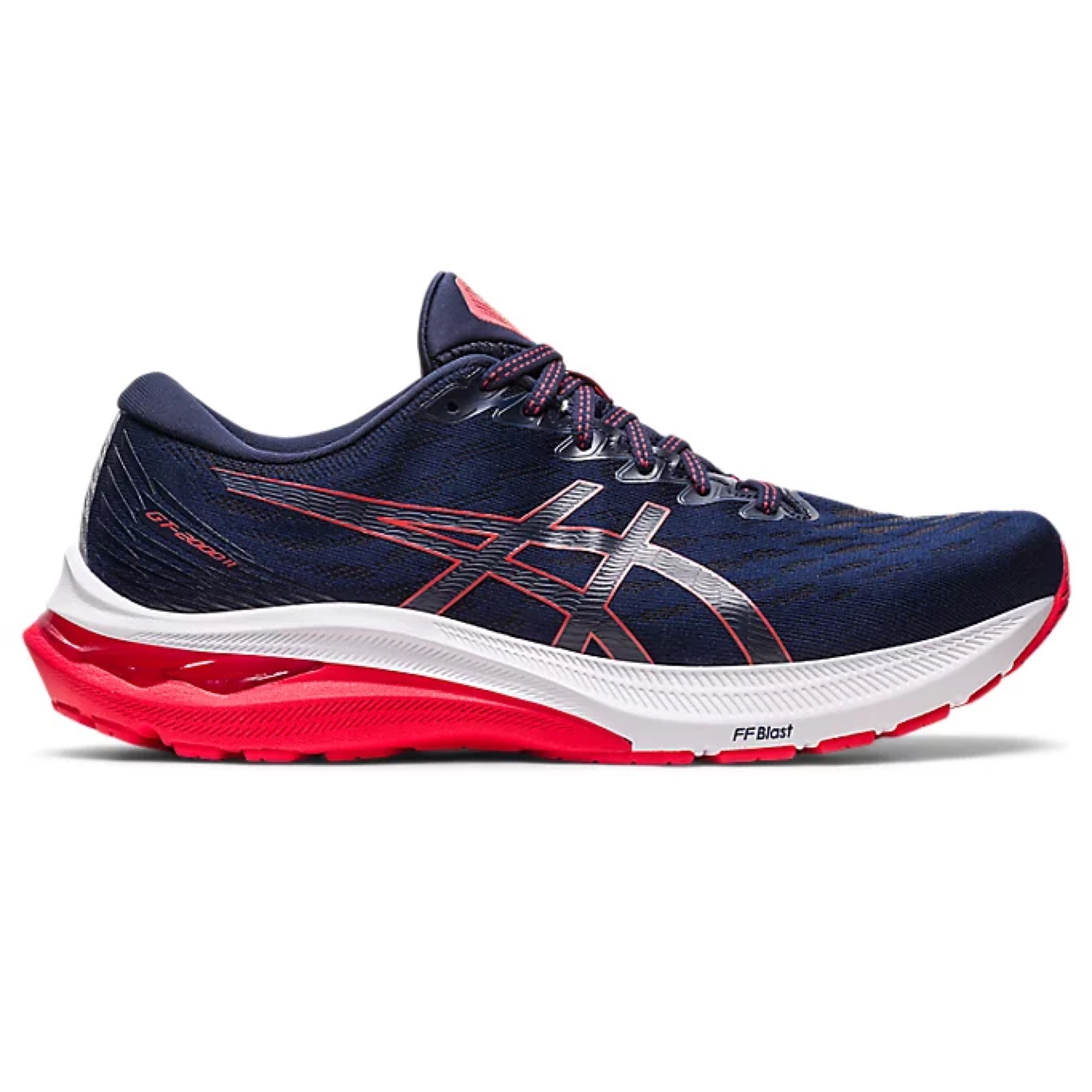 【 日本直送】Asics GT-2000 11 GTX 防水透氣跑鞋男性用深藍配紅色