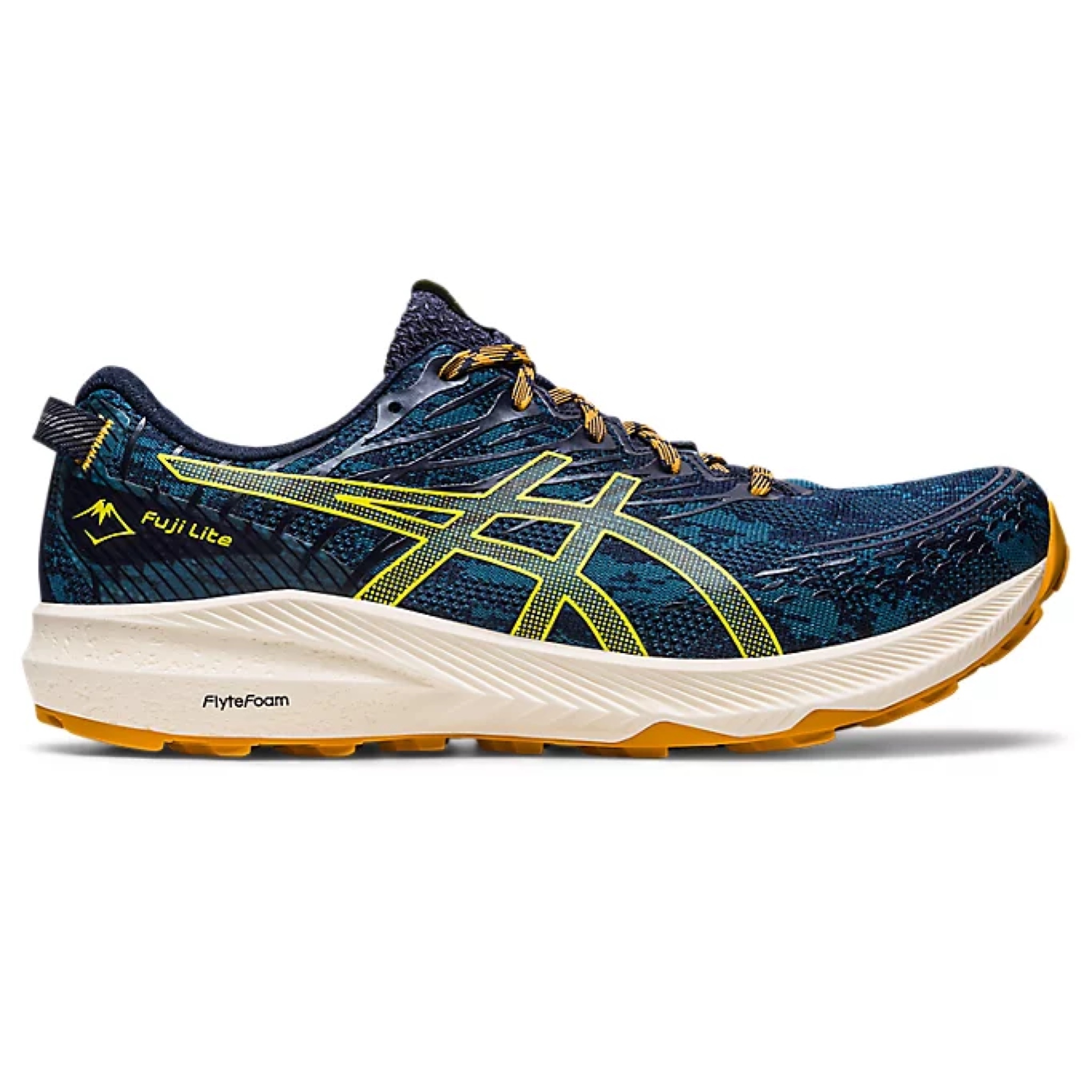 【💥日本直送 】Asics Fuji Lite 3 輕質緩衝 越野跑鞋 男性用 藍色