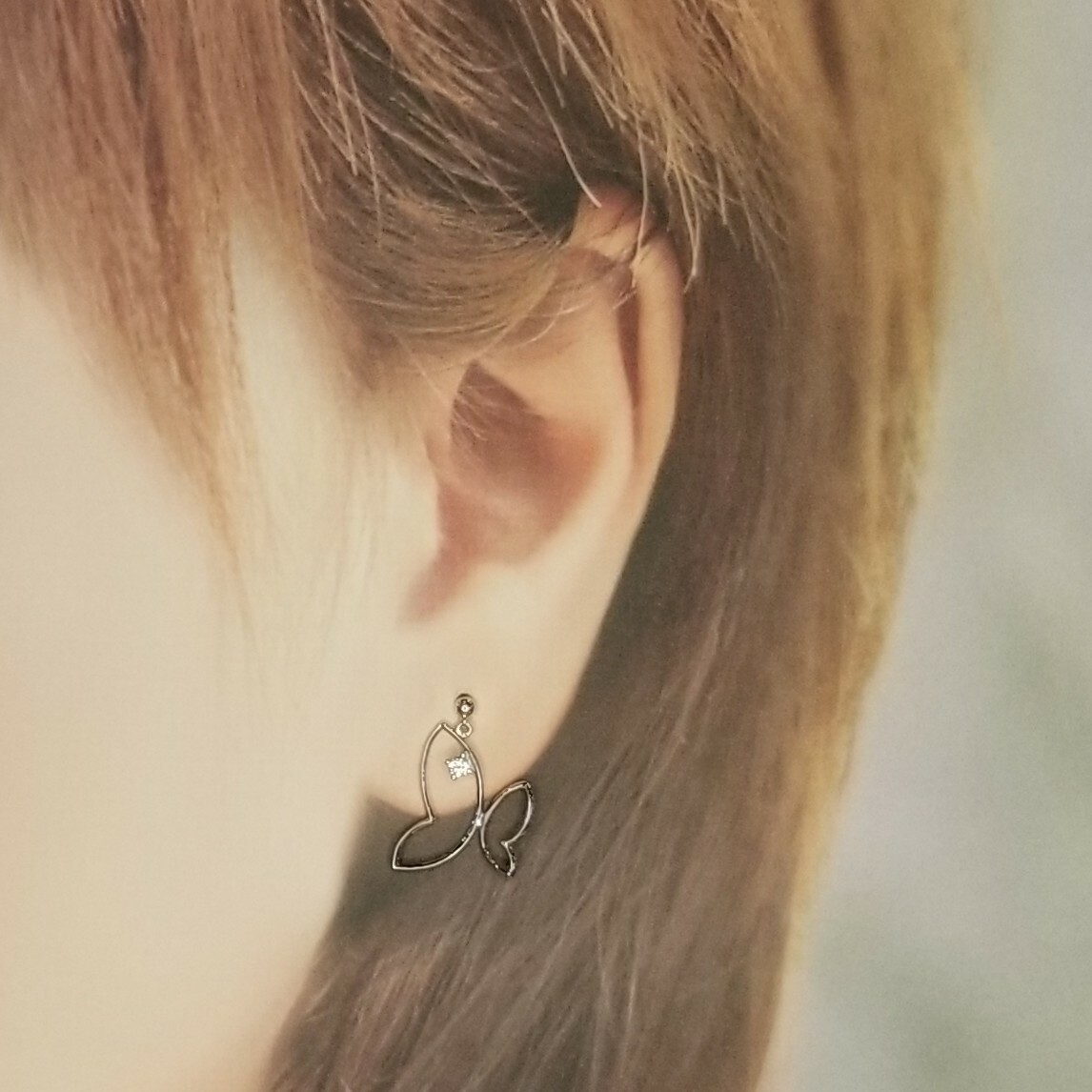 全新18K白金【主石4份鑽石】單耳環