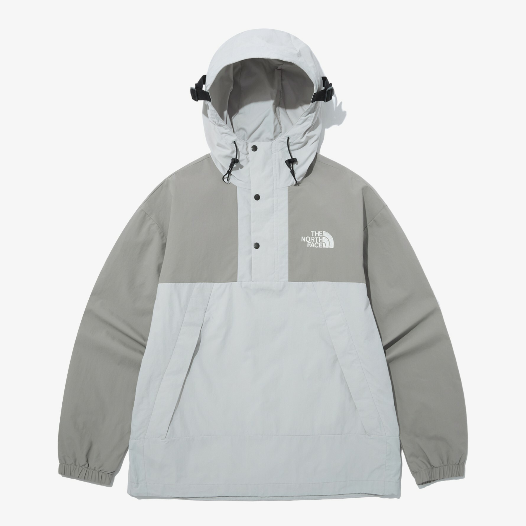 THE NORTH FACE HI MOUNTAIN 半拉鍊 連帽 衝鋒衣 外套 灰 NA3BP02B