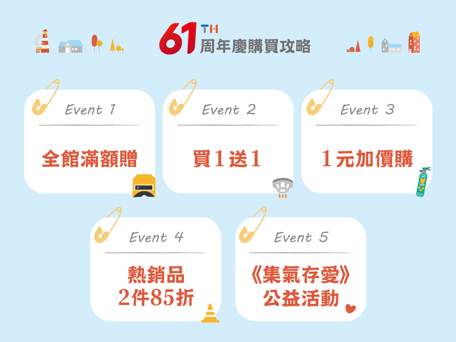 61周年慶購買攻略