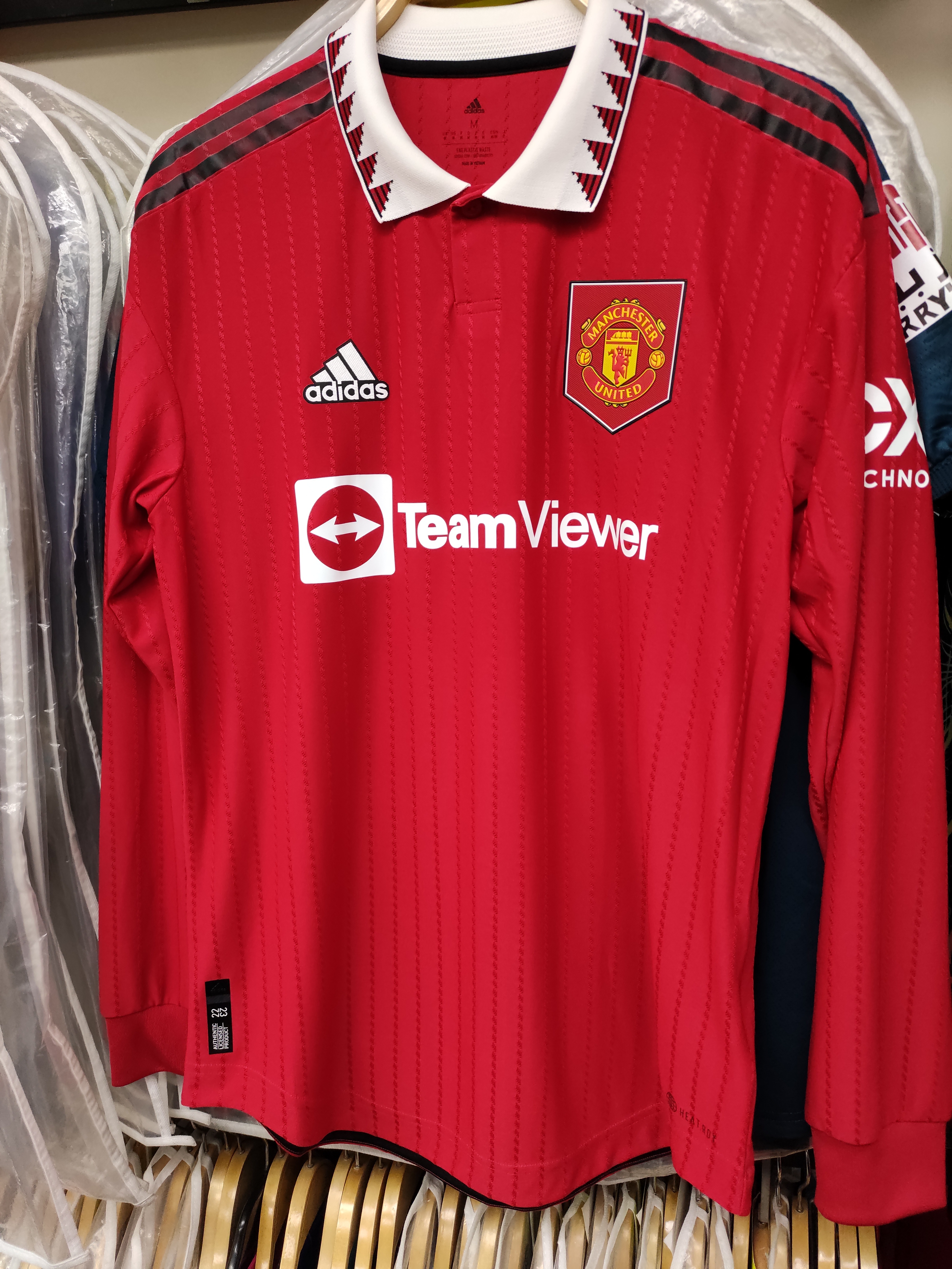 22-23曼聯主場C朗拿度長袖球員版球衣