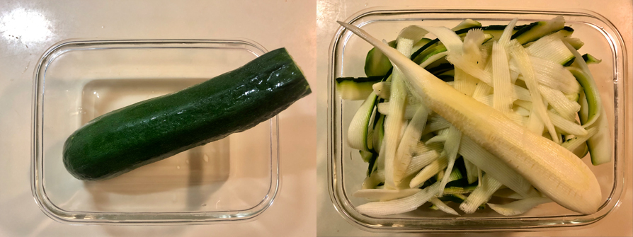 【櫛瓜南瓜鮮蝦沙拉】 Cucumber Squash Shrimp Salad