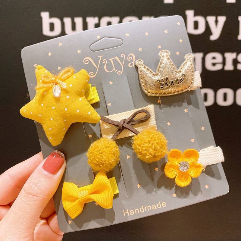 A152YW_SS23 ⭐黃色大星星系列髮夾(5pcs)(pre-order)