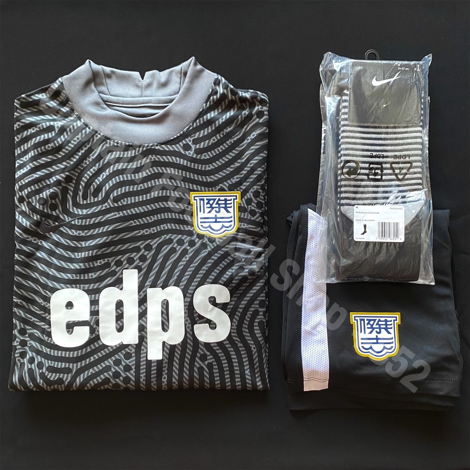 Kitchee 2022-2023 Nike Black Goalkeeper player issue shirt and shorts socks