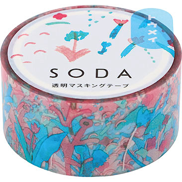 King Jim PET Masking Tape－20mm SODA Series (Japanese Stationery Brand)