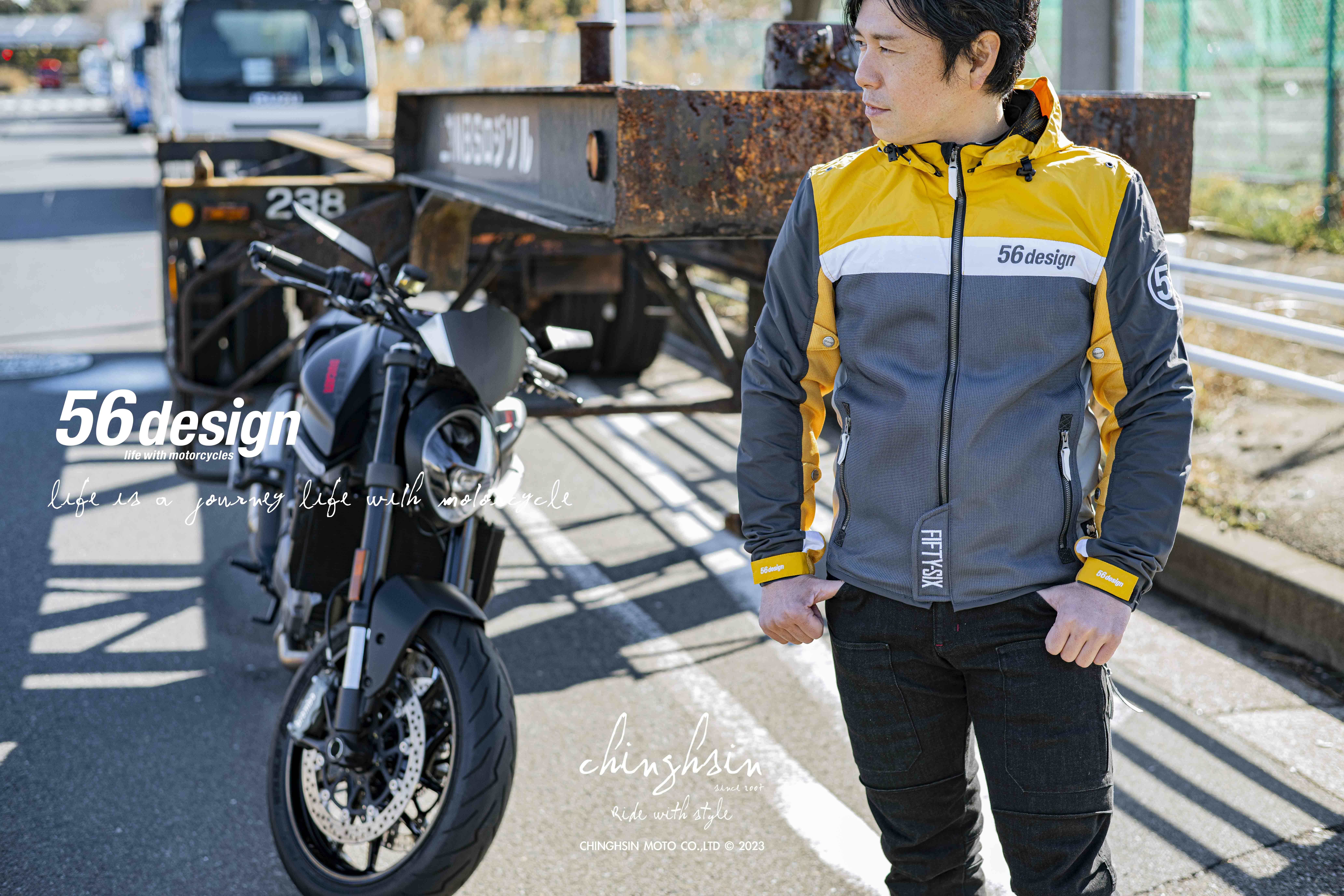 HALF MESH PARKA 騎士透氣外套，日常穿搭與通勤適用