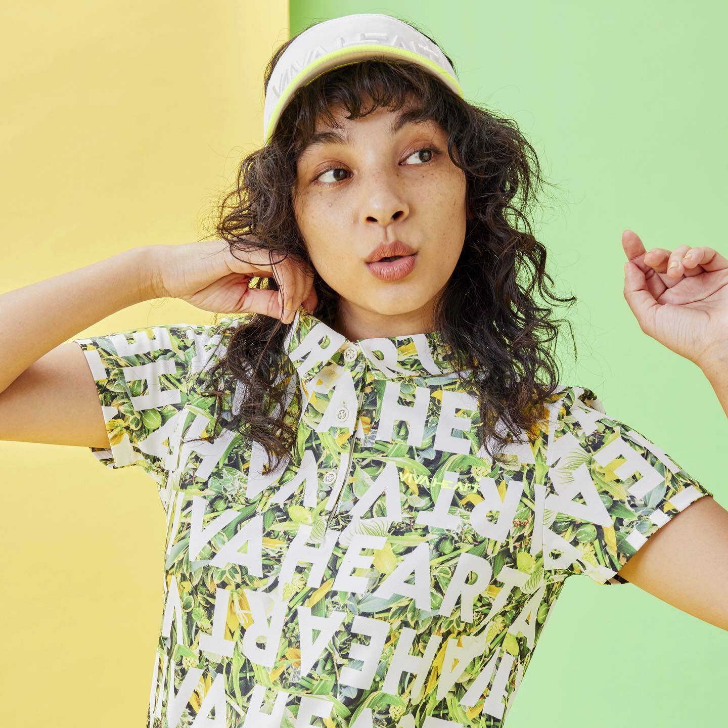 女士 Plantica滿版印花短袖POLO衫