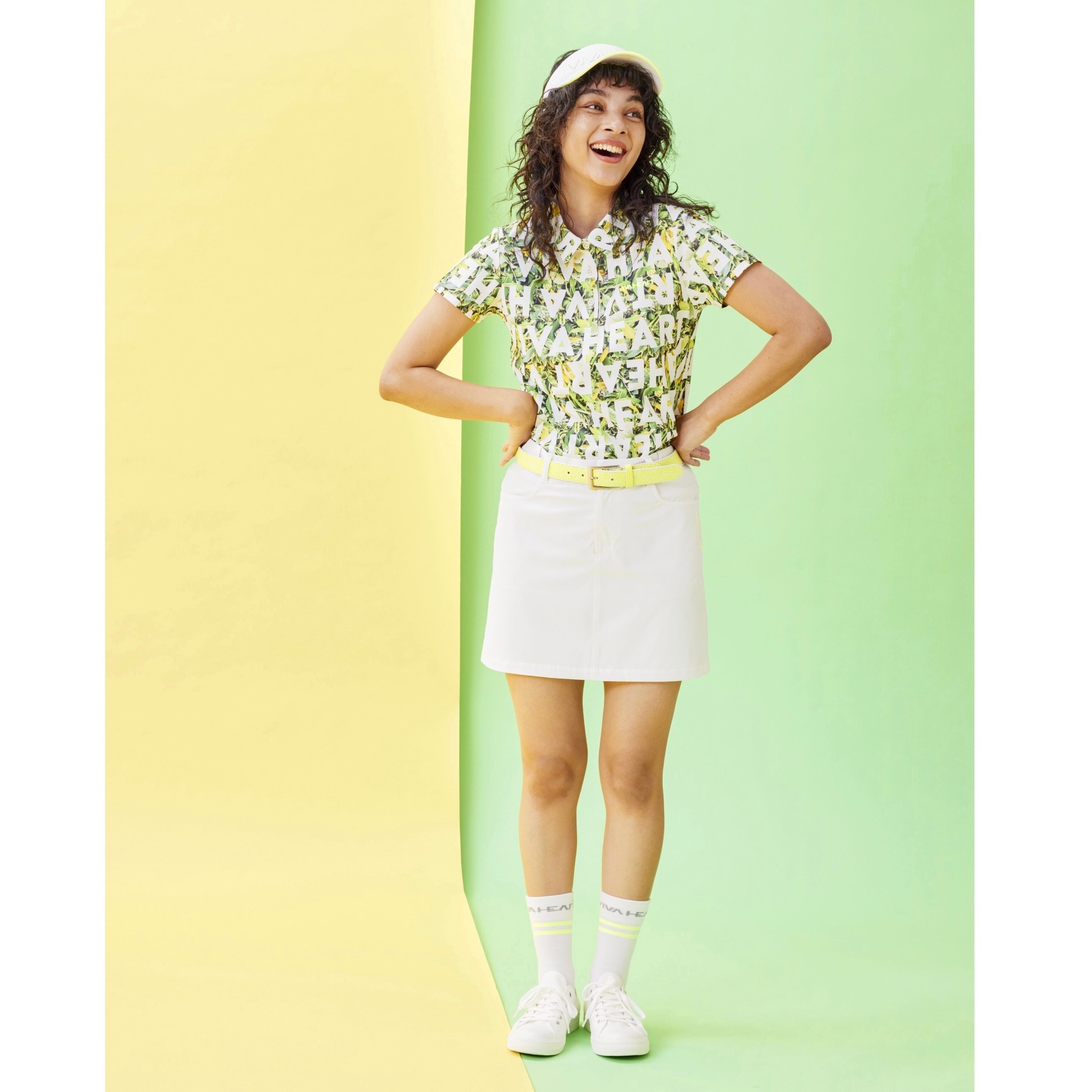 女士 Plantica滿版印花短袖POLO衫