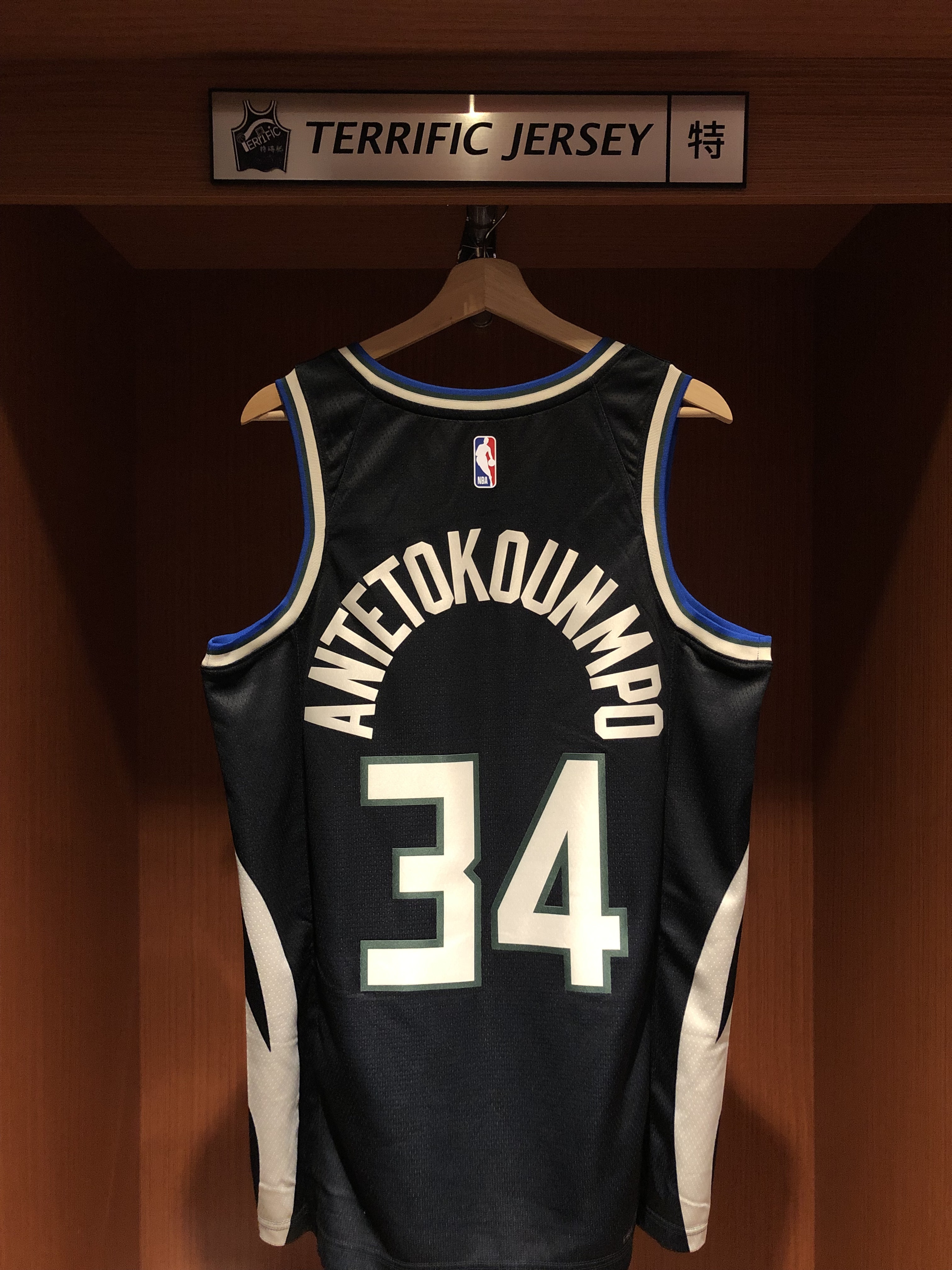 NBA球衣 Giannis Antetokounmpo 密爾瓦基公鹿黑 Statement Jordan Swingman 球迷版 熱轉印 全新