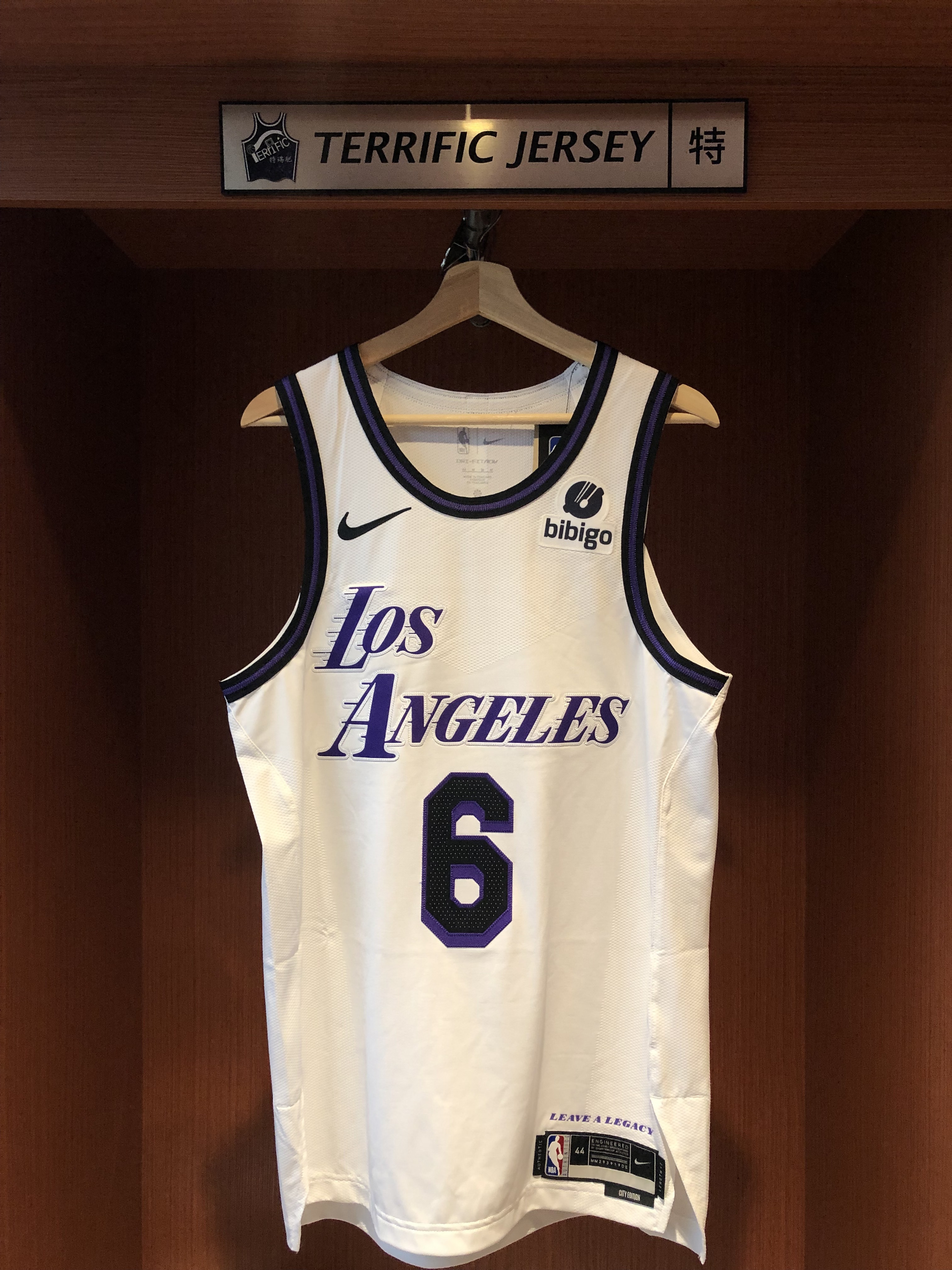 NBA球衣 Lebron James 洛杉磯湖人城市 #6 City Nike Authentic 球員版 電繡 含贊助商標 全新