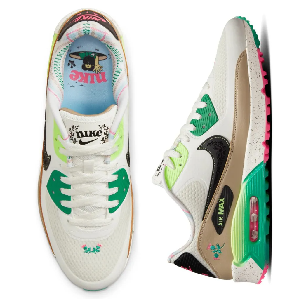 【現貨】男-NIKE MEN Golf Air Max 90 G NRG Shoes 無釘高爾夫球鞋-限量版(2330NK)