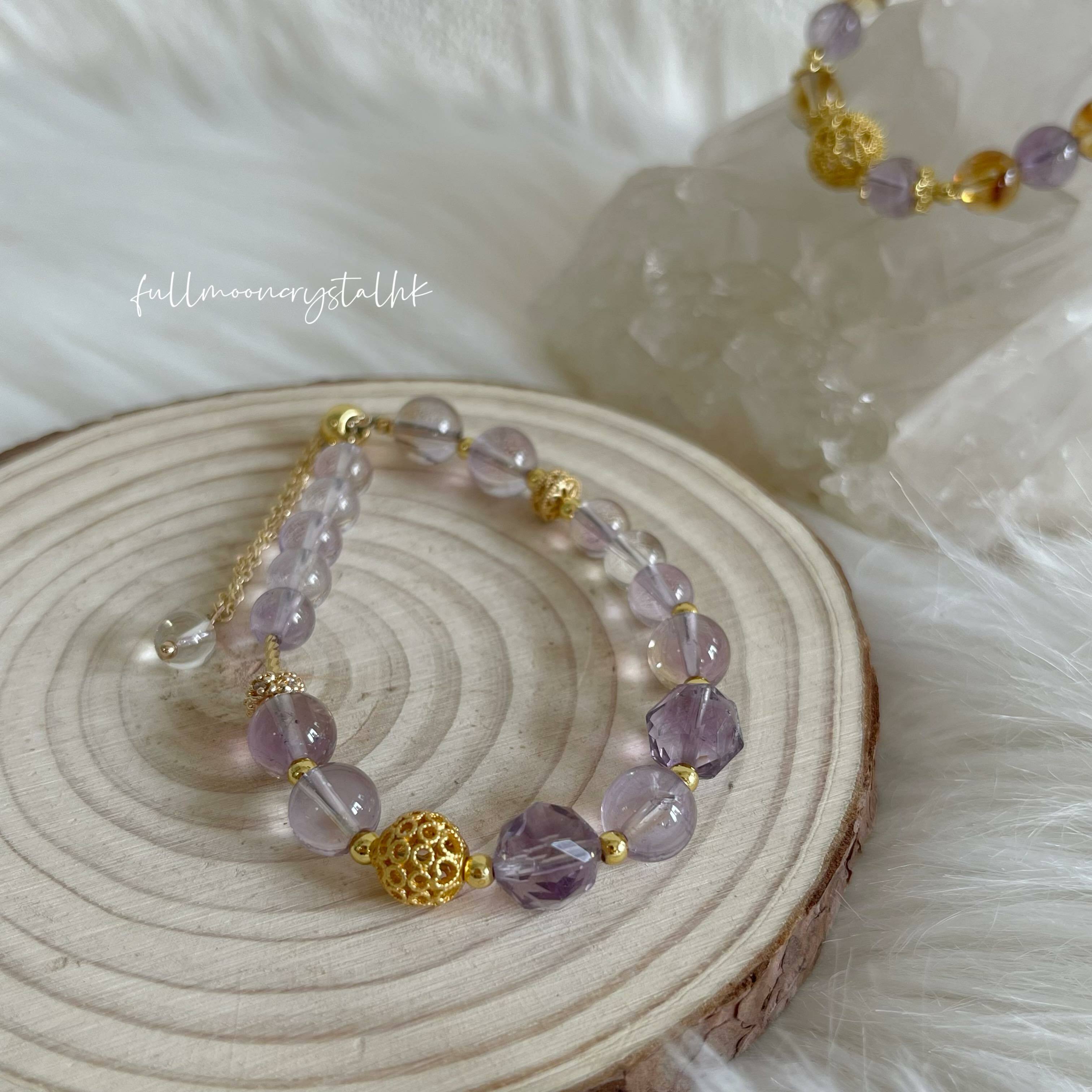 紫黃晶DIY手鏈