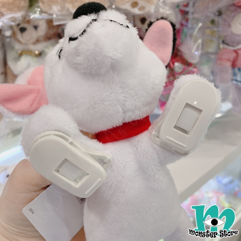 斑點狗夾膊頭公仔吊飾