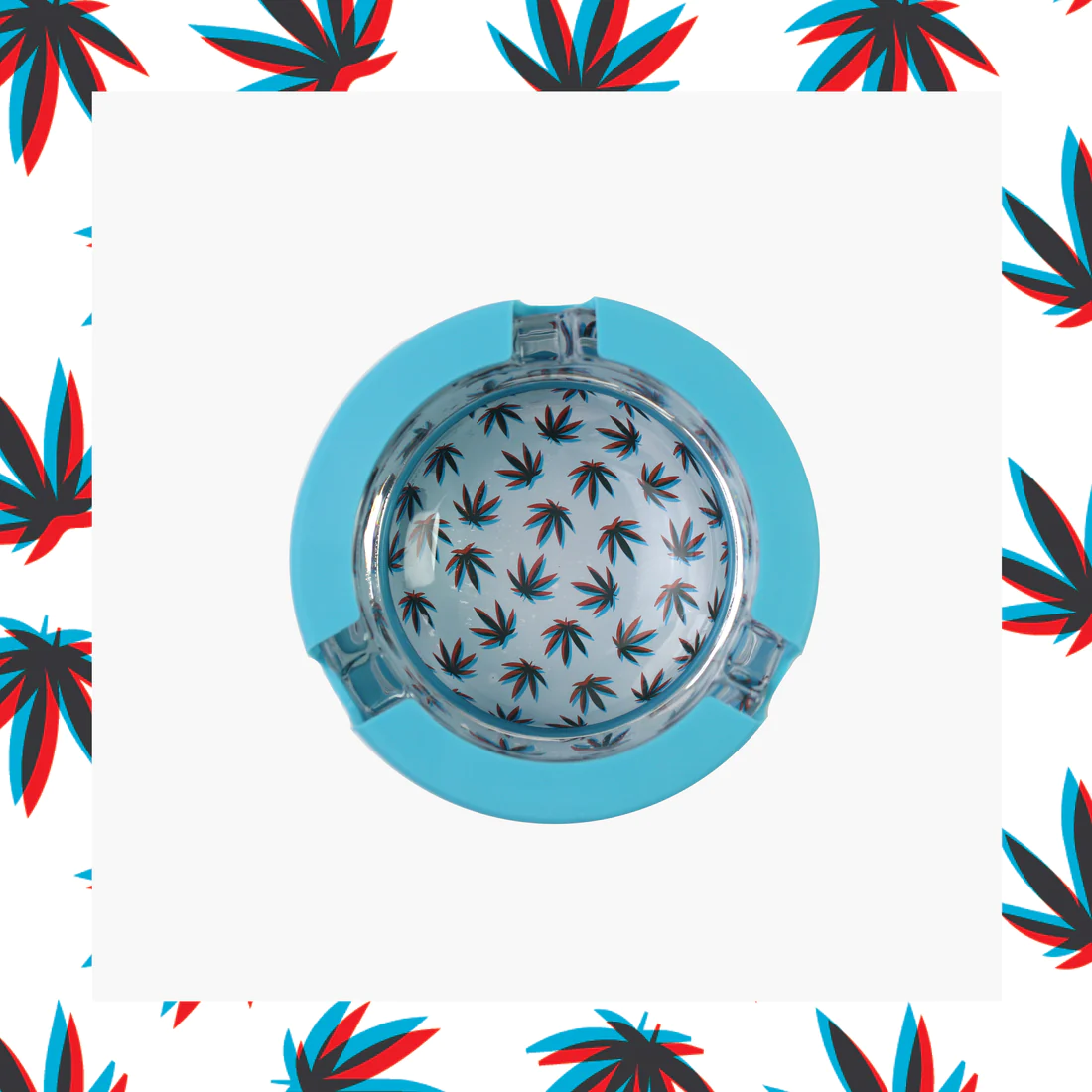 UGLY HOUSE SILICONE & GLASS ASHTRAY - NO PRISON