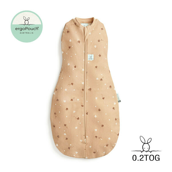 澳洲 ergoPouch 二合一舒眠包巾 0.2TOG 蜂蜜奶茶款