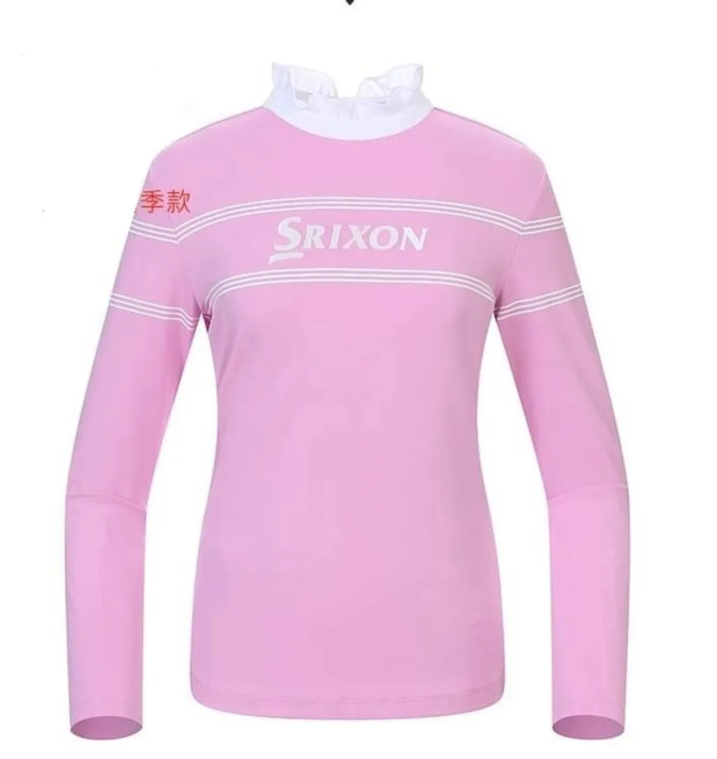 【現貨】女士 韓版高爾夫球裝 Srixon 高爾夫球服 正韓高爾夫春秋冬季節 荷葉邊領長衫 /韓國網紅熱銷款 6折起 #ＭＷ111197 #ＭＷ111198