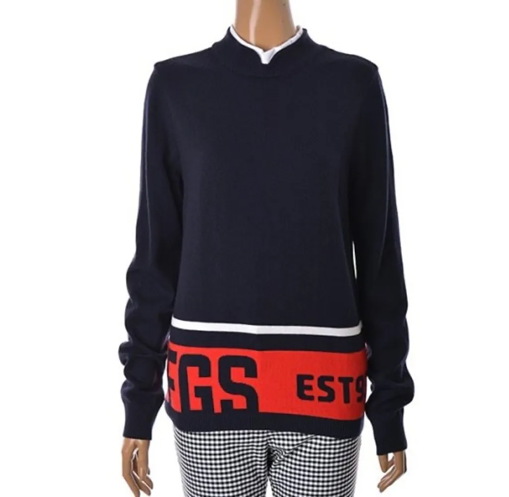 女【現貨】5折起/韓風高爾夫衣/時尚品牌 Fantom/正韓 秋冬款針織雙領長袖#MW111183 #MW111185