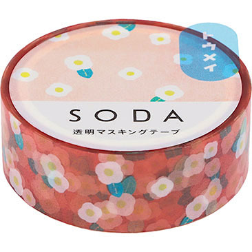 King Jim PET Masking Tape－15mm SODA Series (Japanese Stationery Brand)