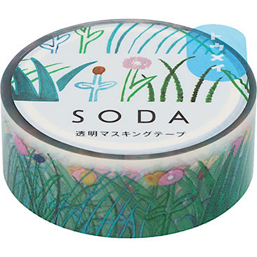 King Jim PET Masking Tape－15mm SODA Series (Japanese Stationery Brand)