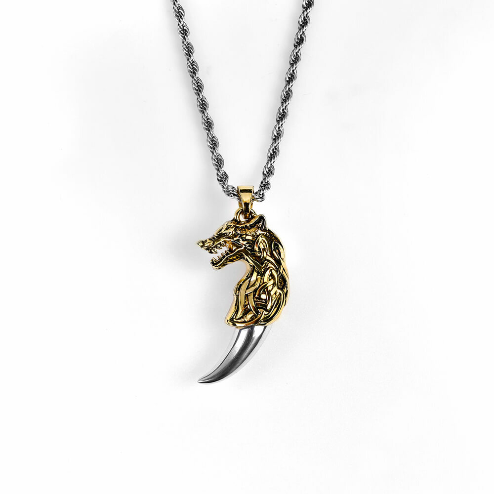 金狼牙 個性項鍊/個性飾品/項鍊－免運