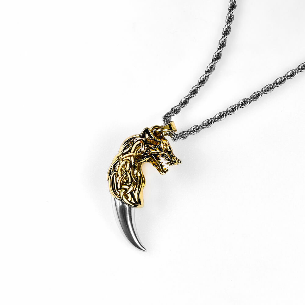 金狼牙 個性項鍊/個性飾品/項鍊－免運