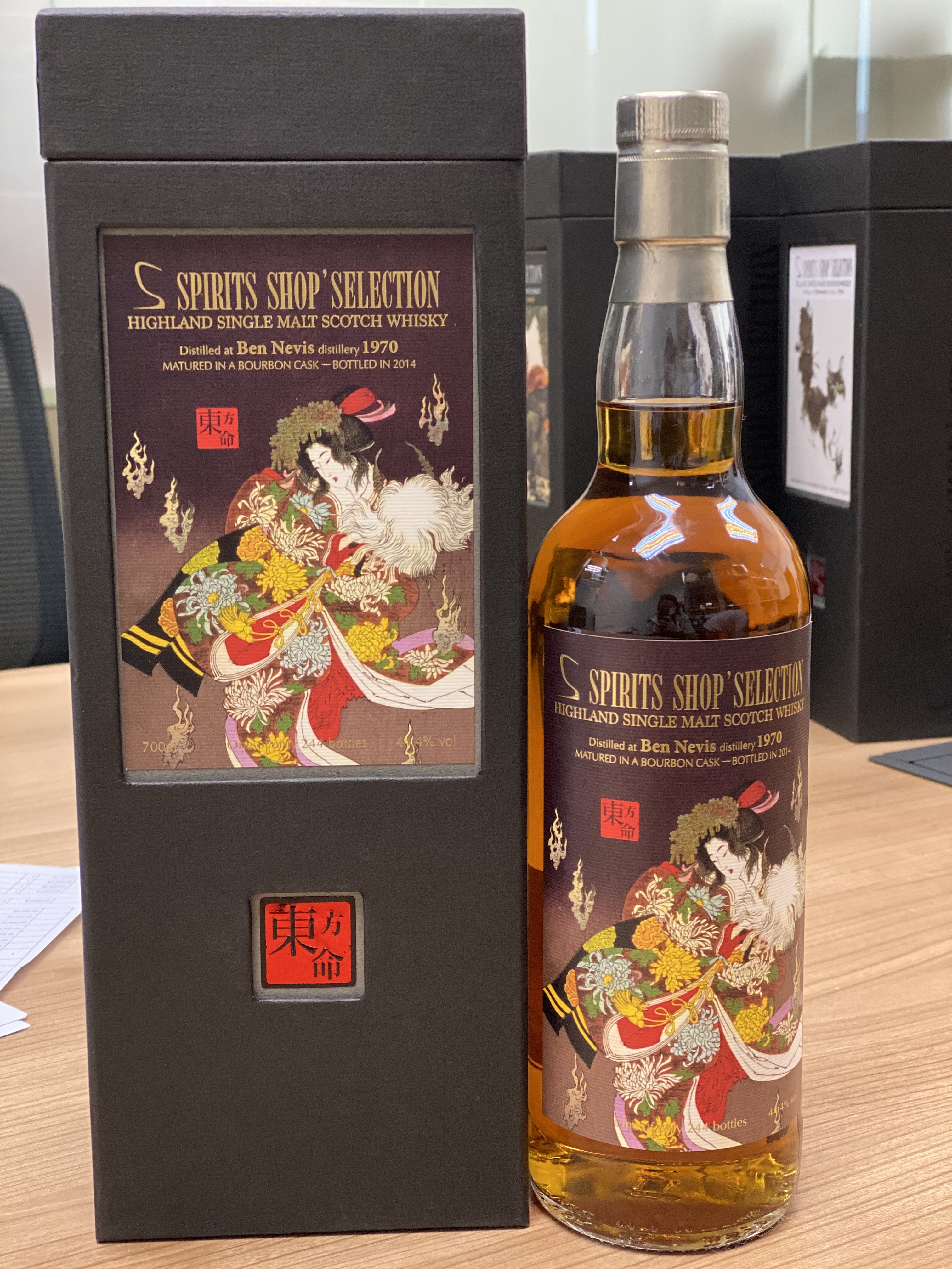 東方命 44 years  Ben Nevis Single Whisky ,Matured in BourbonCask, Distilled in 1970, bottled in 2014, 全球限量244支
