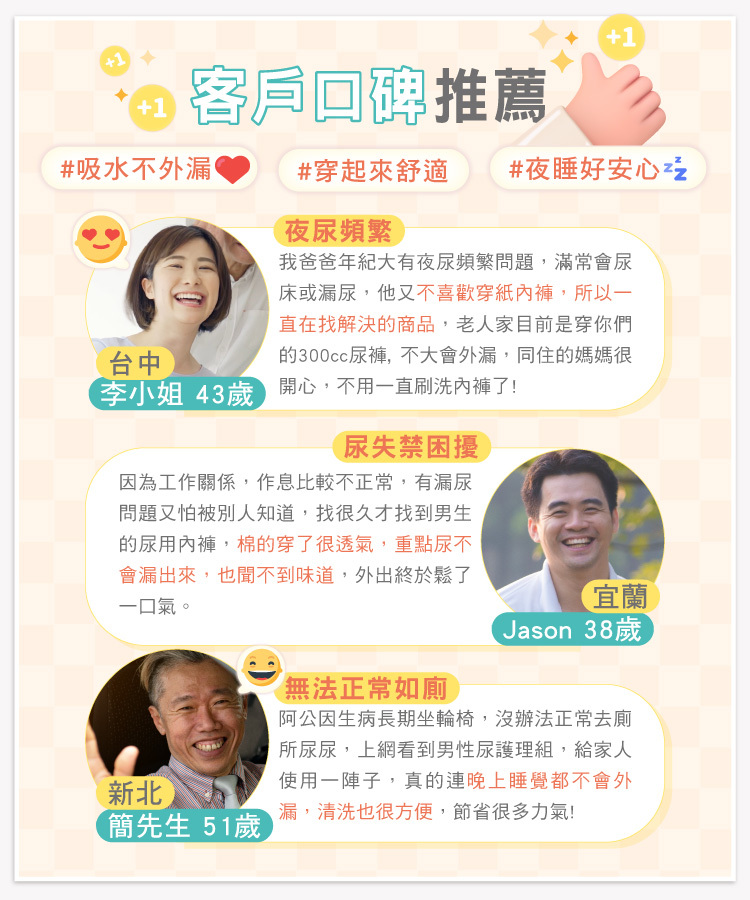 IOHS十分幸福顧客意見回饋 IOHS十分幸福男性消費者意見回饋