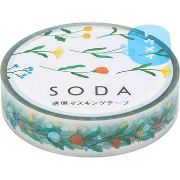 King Jim PET Masking Tape－10mm SODA Series (Japanese Stationery Brand)