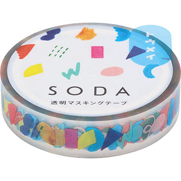 King Jim PET Masking Tape－10mm SODA Series (Japanese Stationery Brand)