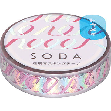 King Jim PET Masking Tape－10mm SODA Hot Stamping Series (Japanese Stationery Brand)