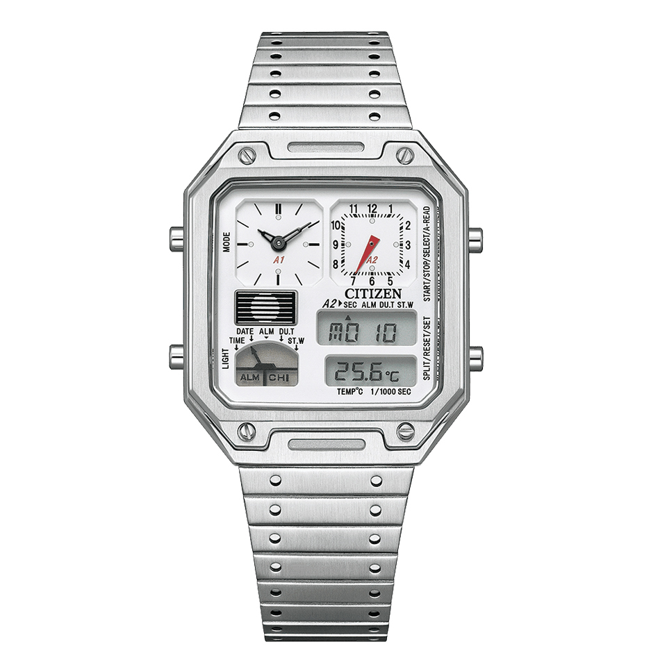 CITIZEN JG2120-65A Ana Digi Temp 經典復刻 跳字錶