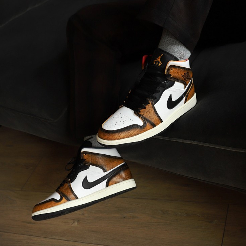 Air Jordan 1 Mid SE Orange Wear Away 刷舊 古銅 DQ8417-071