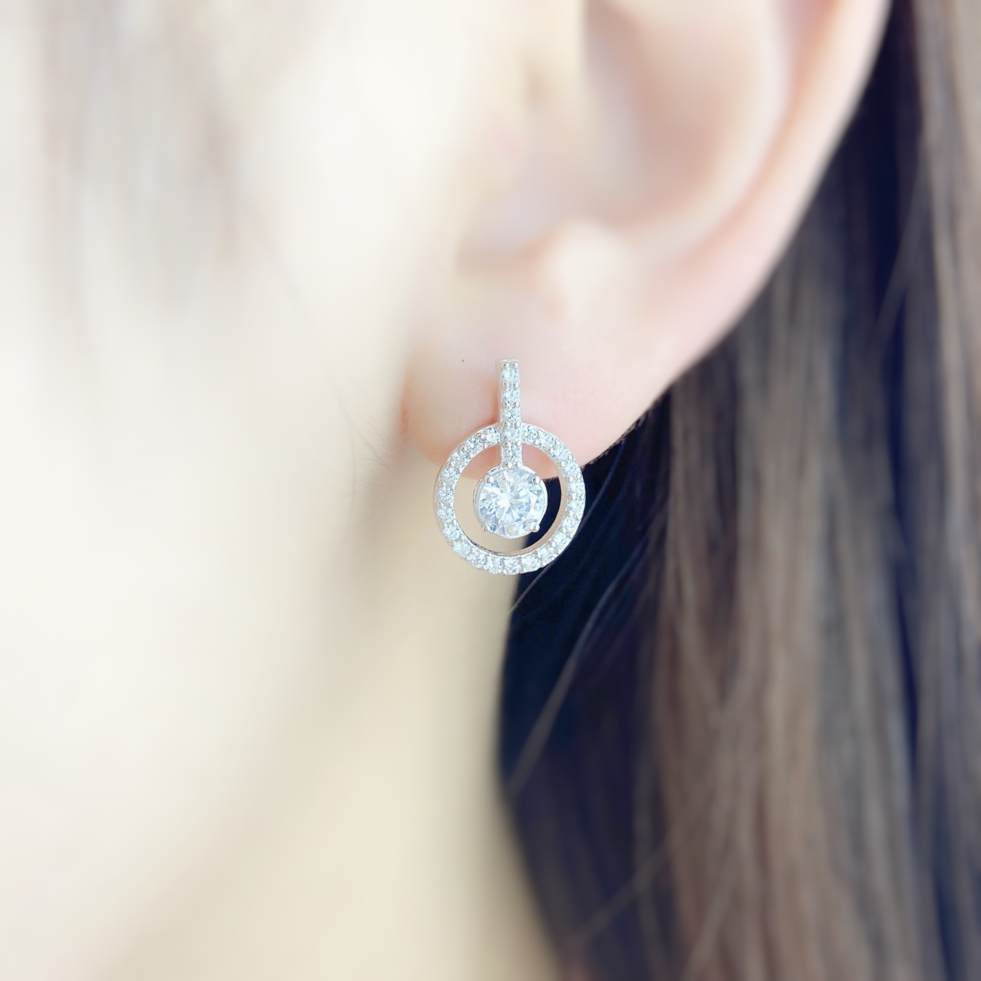 | 925 Silver・White Gold | Ferris Wheel Earrings | EA0400 |